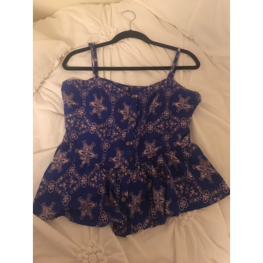 Cute blue tank top